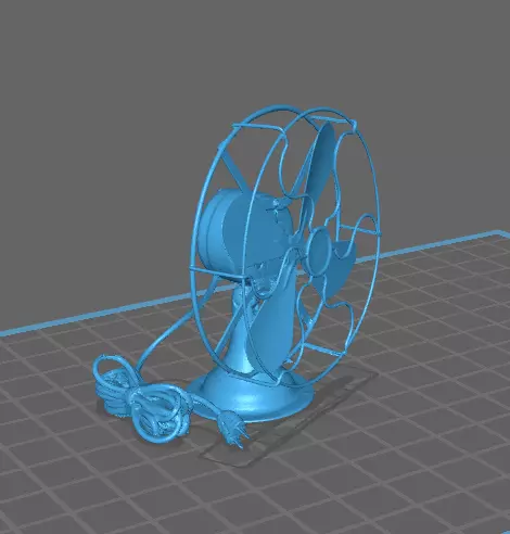 Retro Desk Fan 2 3D print model_0