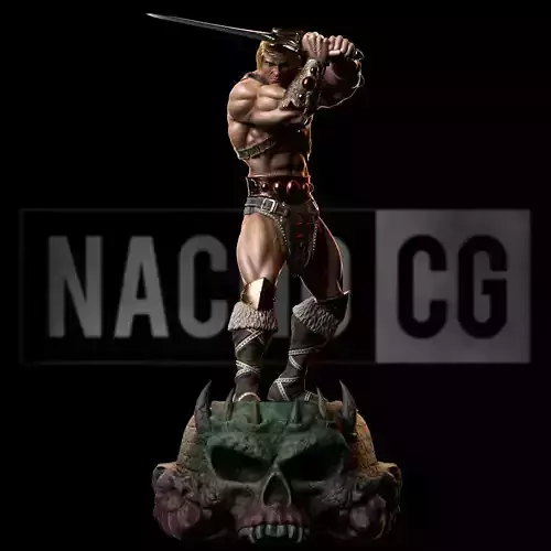 Statue and Bust version - Fan Art - He Man MOTU 3D Model Collection