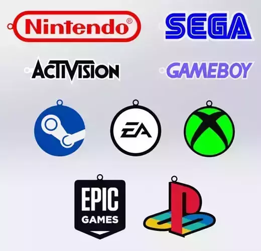 Gaming Brands Pack - 3D Print Model