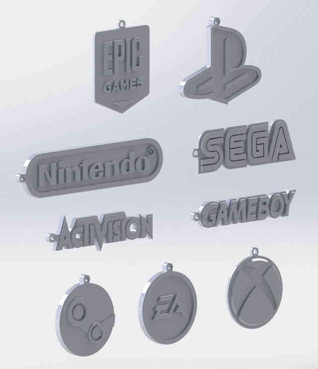 Gaming Brands Pack - 3D Print Model 3D print model_4