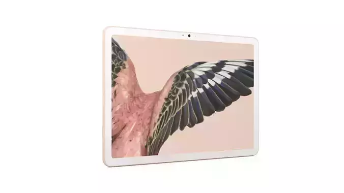 Google Pixel Tablet Rose Low-poly 3D model