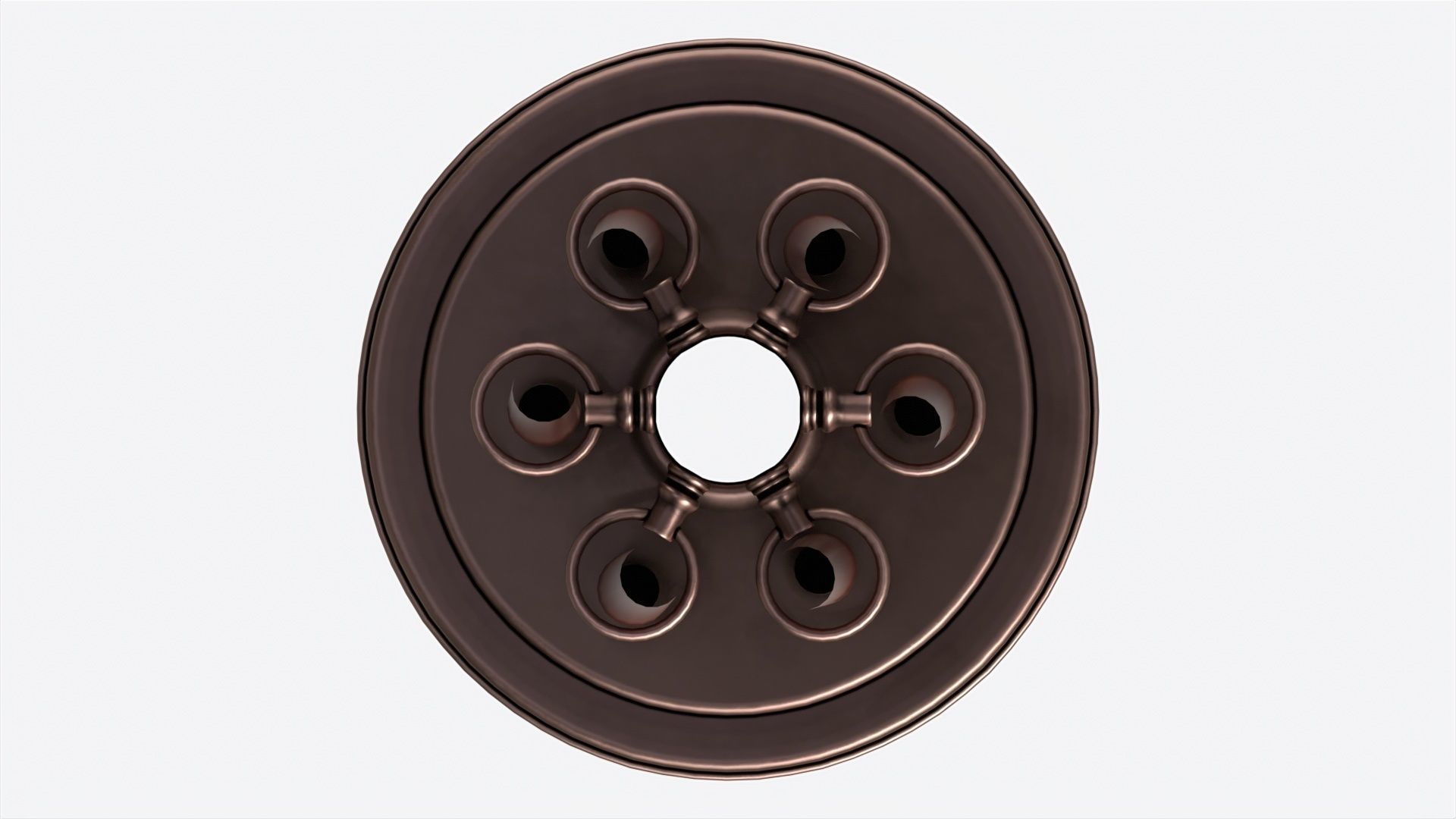 Billiard 6 Cue Free Floor Rack 3D model_5