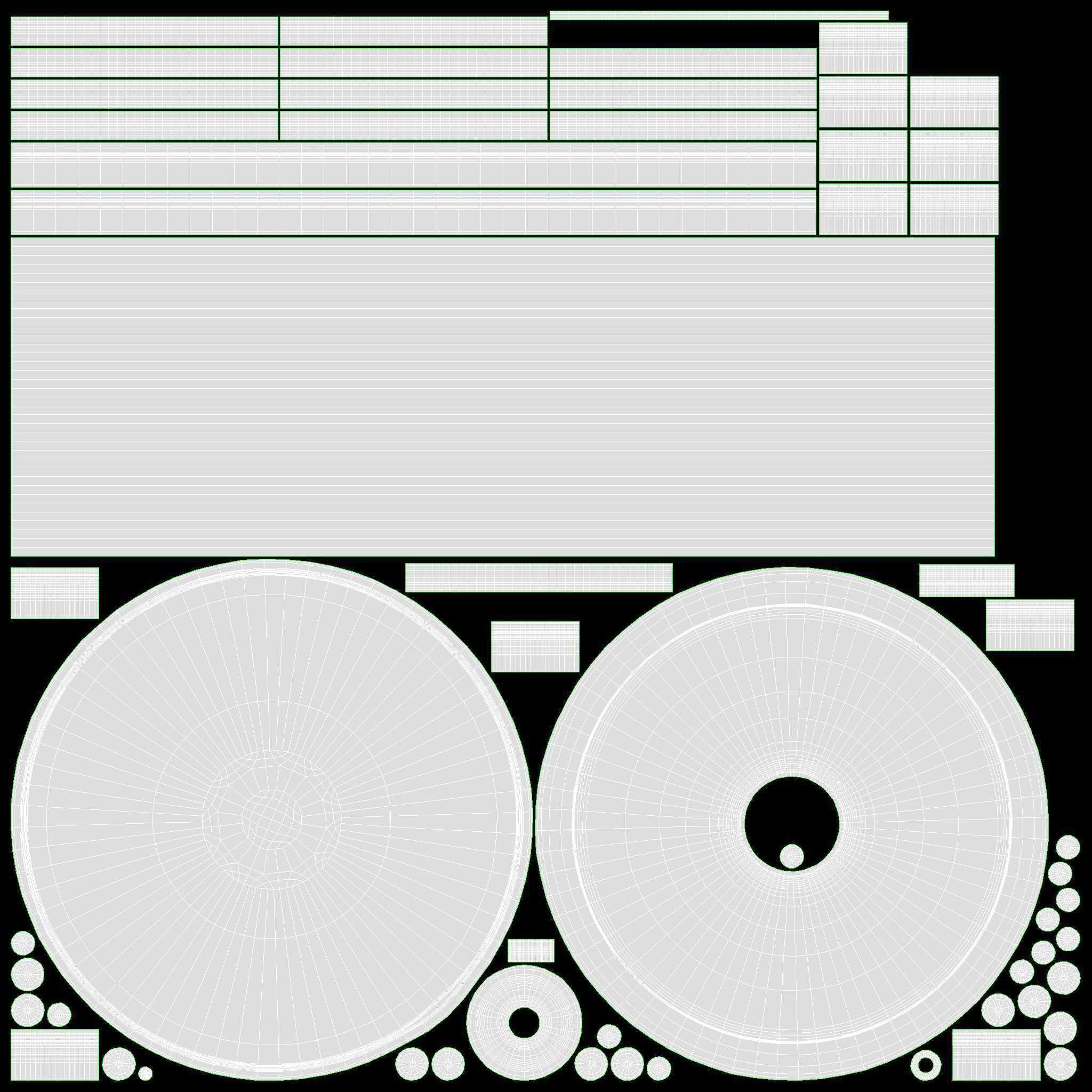 Billiard 6 Cue Free Floor Rack 3D model_11