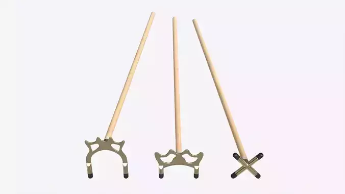 Billiard Cue Bridge Set 3D model