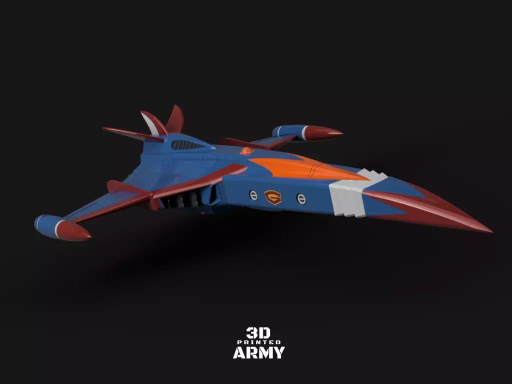 Gatchaman GOD PHOENIX  starship - 3D printing model - STL 3D print model_0