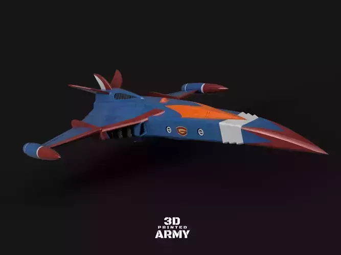 Gatchaman GOD PHOENIX  starship - 3D printing model - STL 3D print model