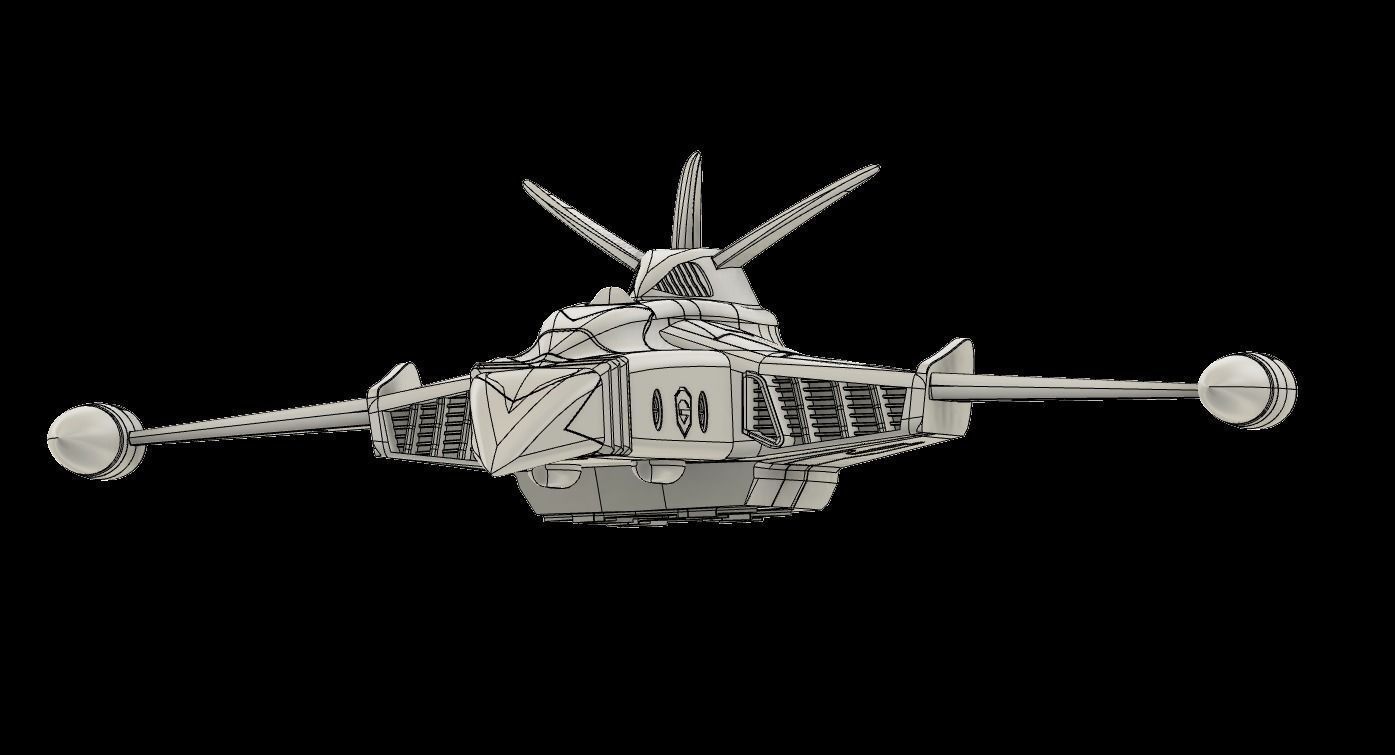 Gatchaman GOD PHOENIX  starship - 3D printing model - STL 3D print model_11