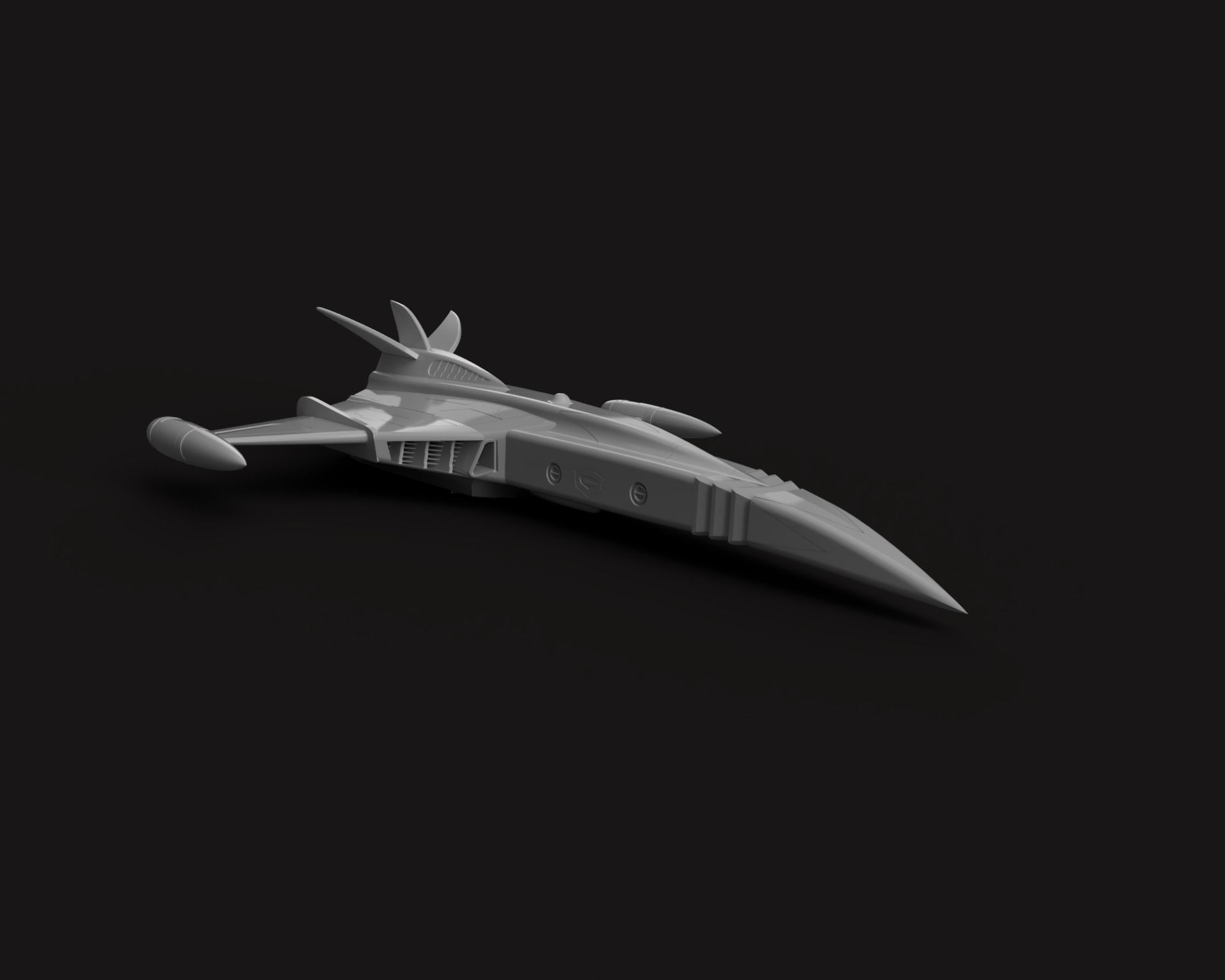 Gatchaman GOD PHOENIX  starship - 3D printing model - STL 3D print model_1