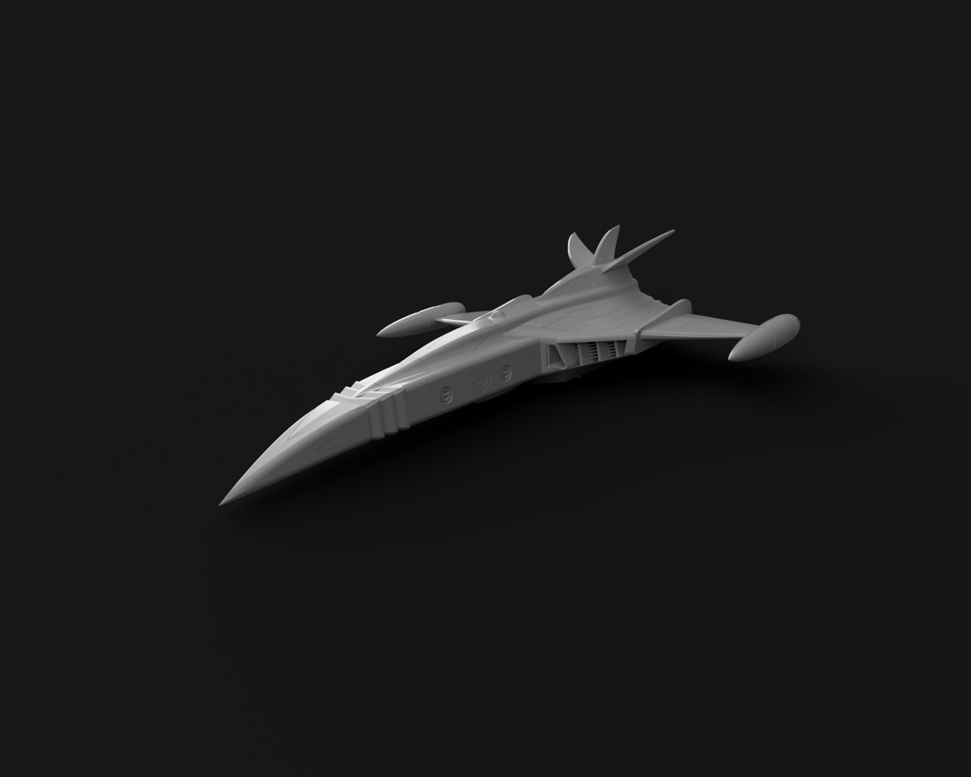 Gatchaman GOD PHOENIX  starship - 3D printing model - STL 3D print model_8