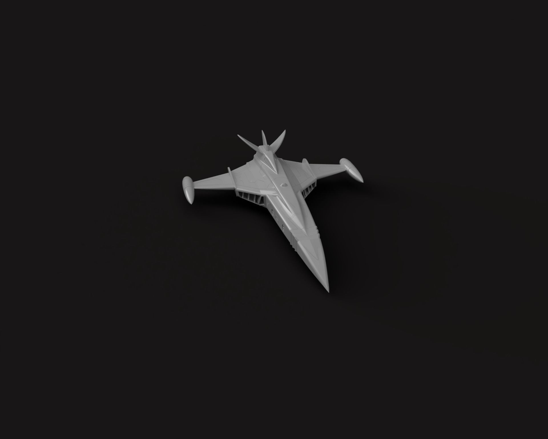 Gatchaman GOD PHOENIX  starship - 3D printing model - STL 3D print model_3