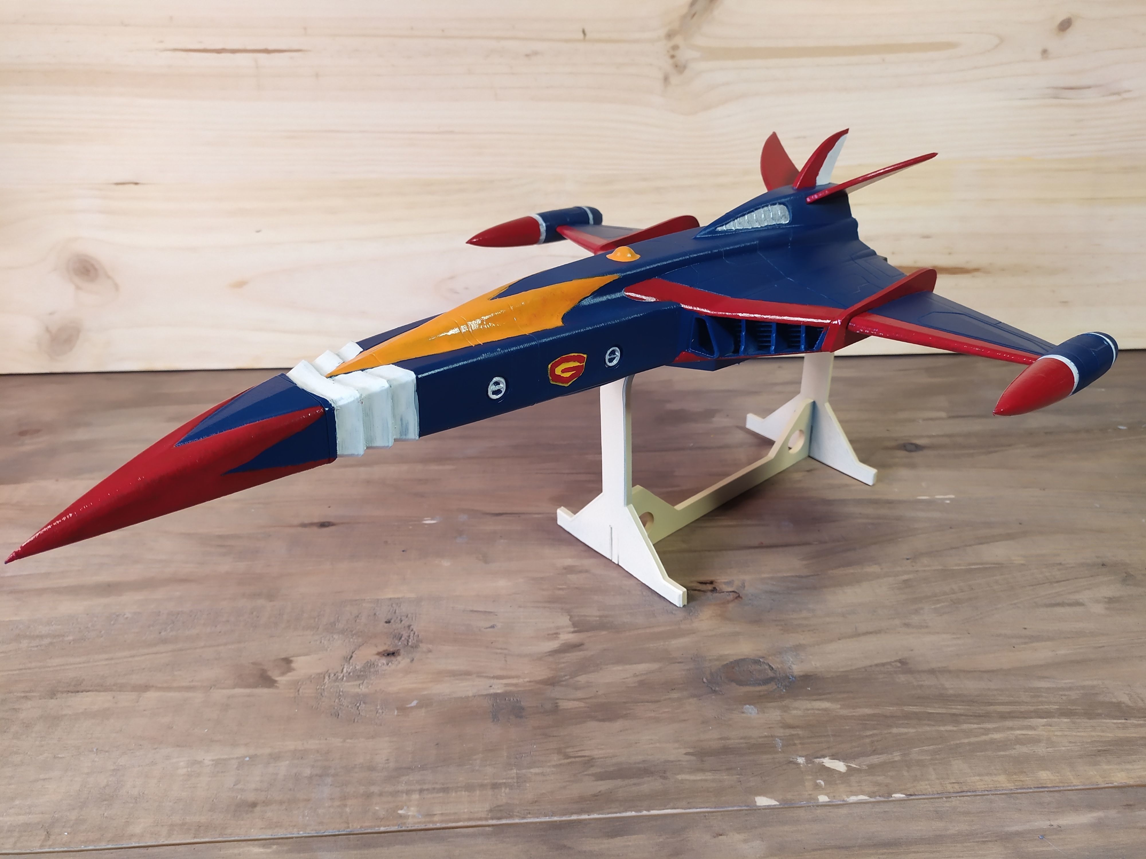 Gatchaman GOD PHOENIX  starship - 3D printing model - STL 3D print model_32