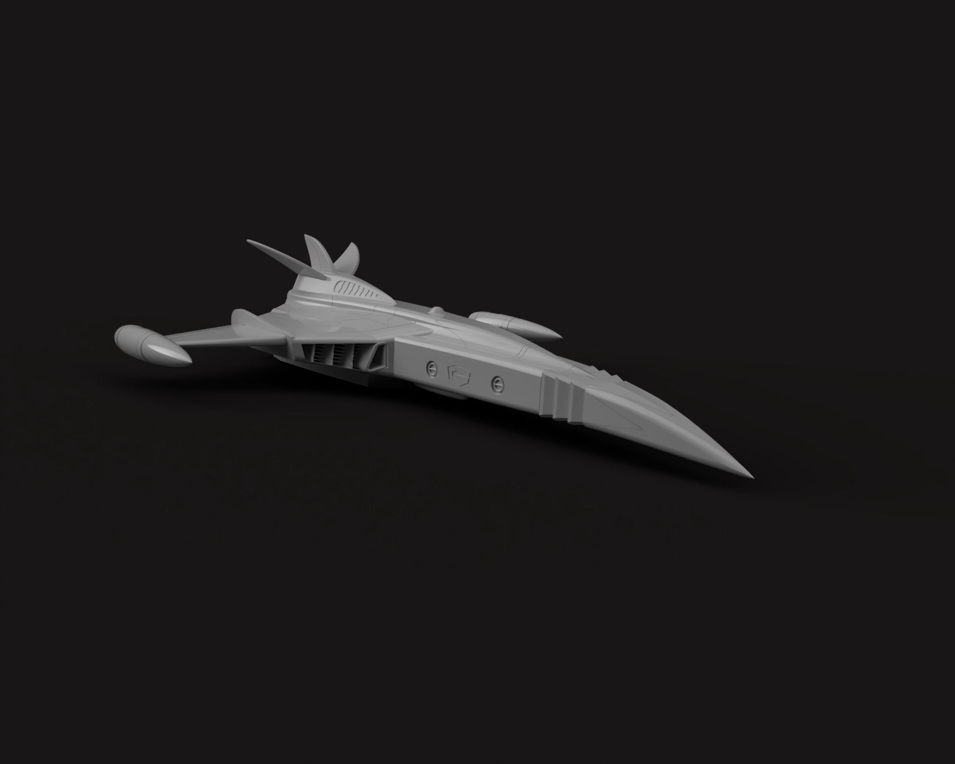 Gatchaman GOD PHOENIX  starship - 3D printing model - STL 3D print model_2