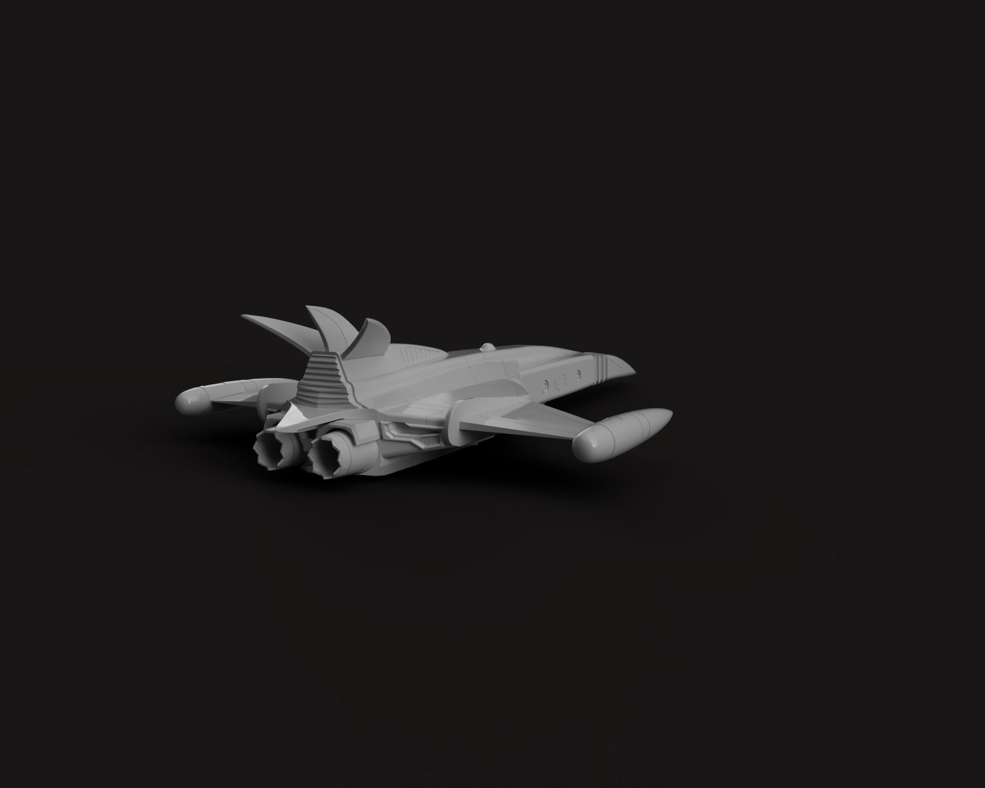 Gatchaman GOD PHOENIX  starship - 3D printing model - STL 3D print model_10