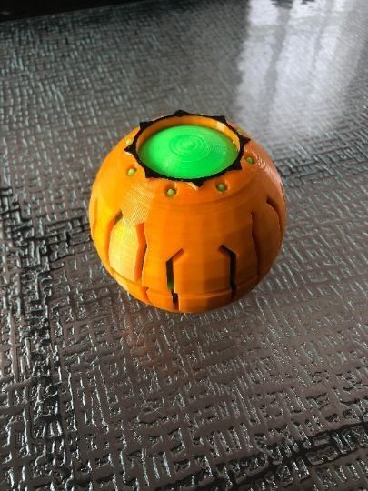 3D-Printable Pumpkin Bomb - STL For PLA Printers 3D print model_1