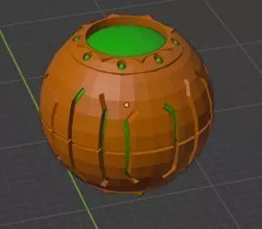 3D-Printable Pumpkin Bomb - STL For PLA Printers 3D print model_0