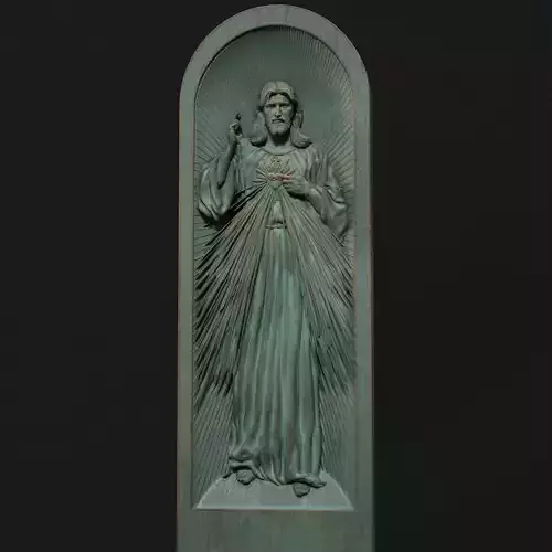 Jesus Relief 12 3D print model