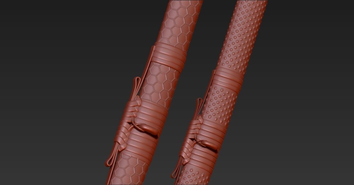 Katana Cinematic gamedev Low-poly 3D model_6