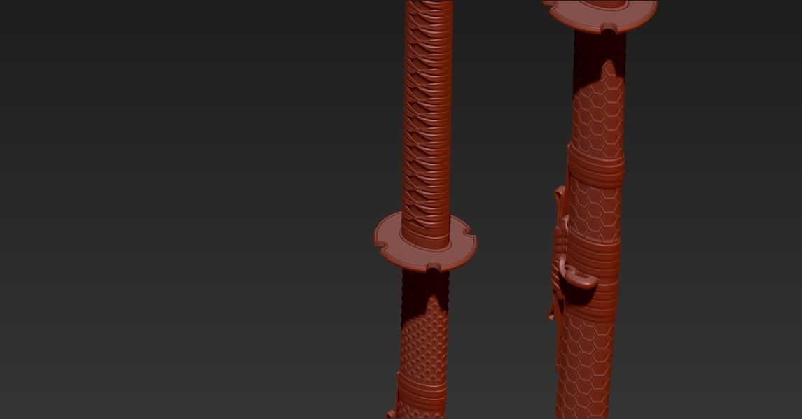 Katana Cinematic gamedev Low-poly 3D model_4