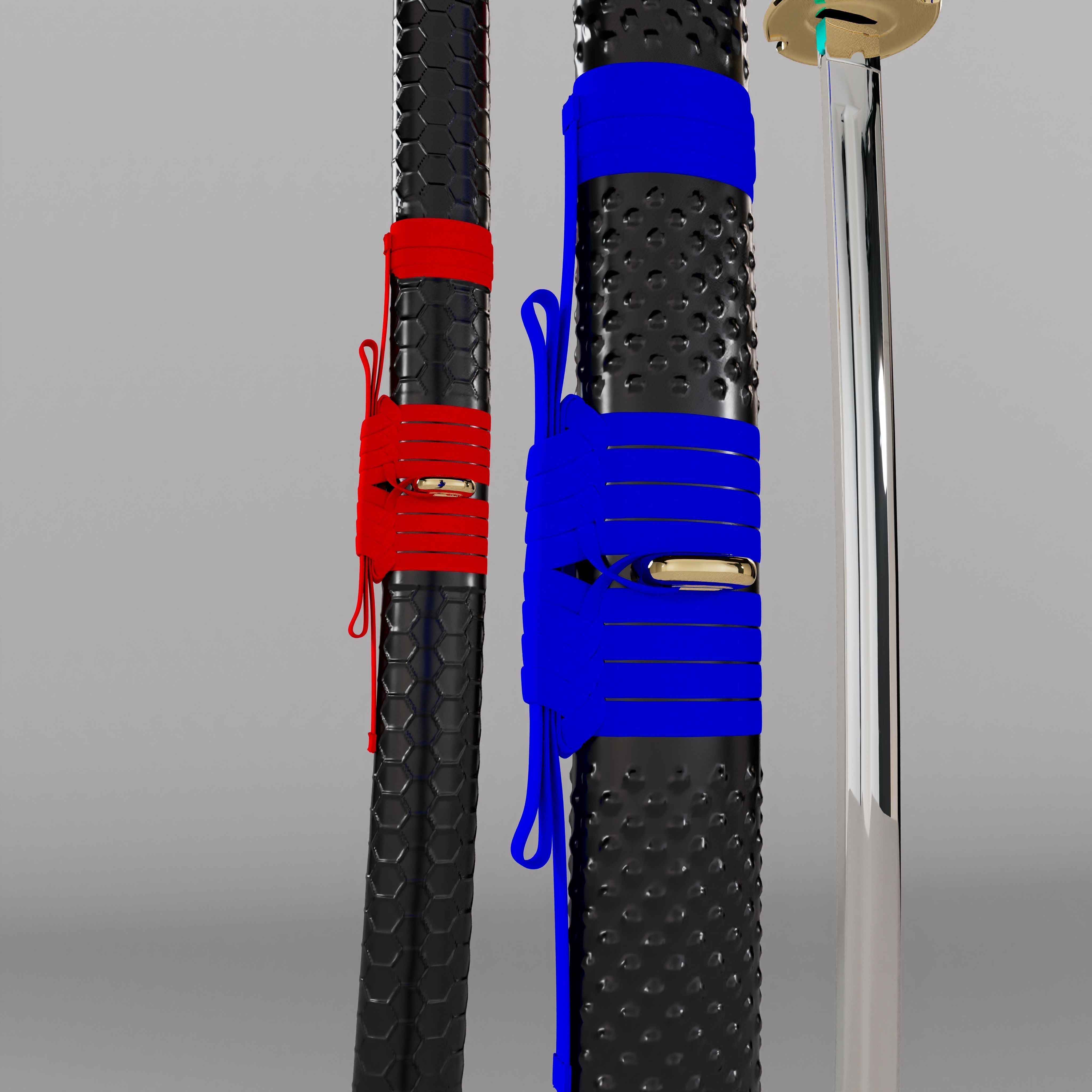 Katana Cinematic gamedev Low-poly 3D model_3