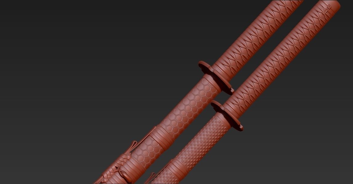 Katana Cinematic gamedev Low-poly 3D model_7