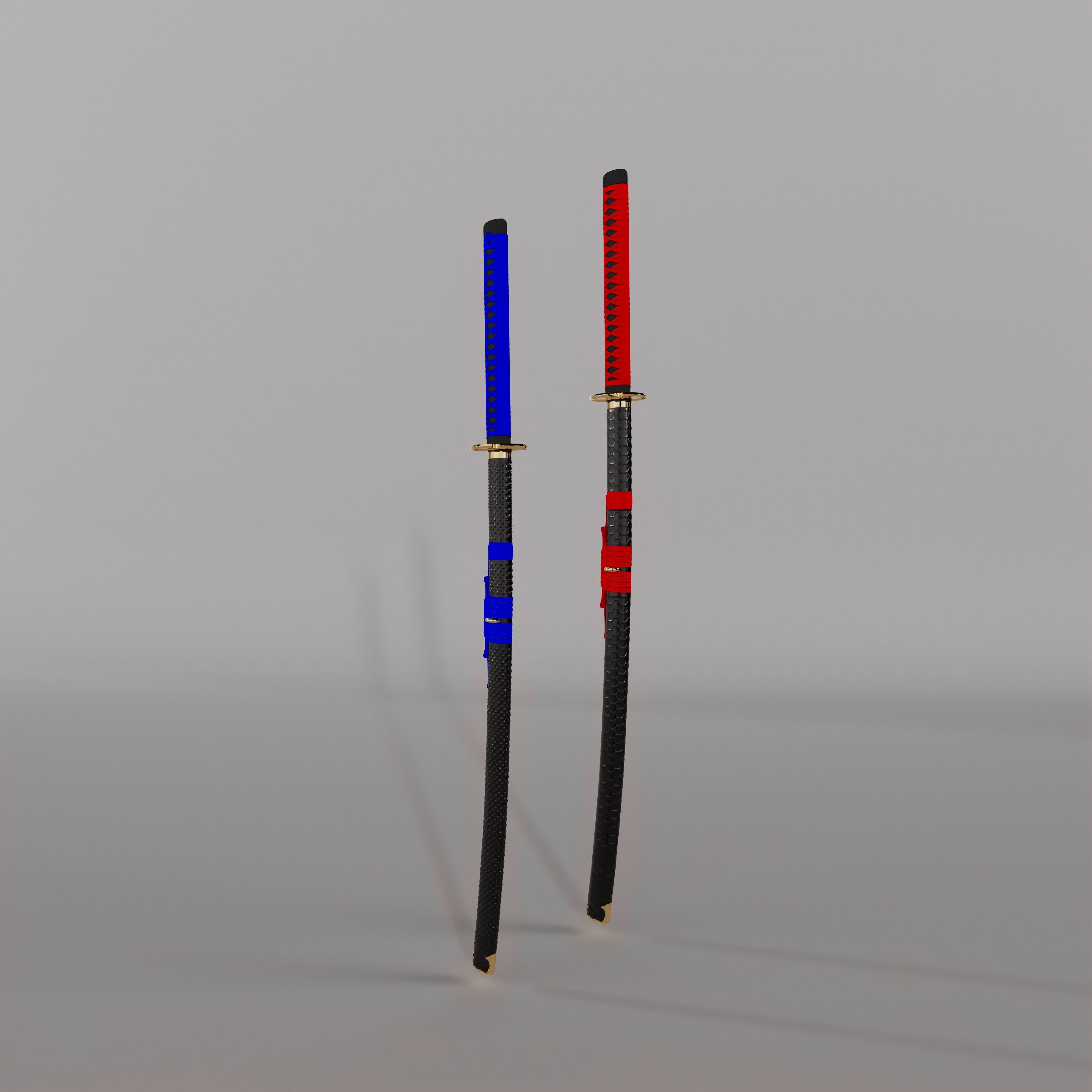 Katana Cinematic gamedev Low-poly 3D model_1