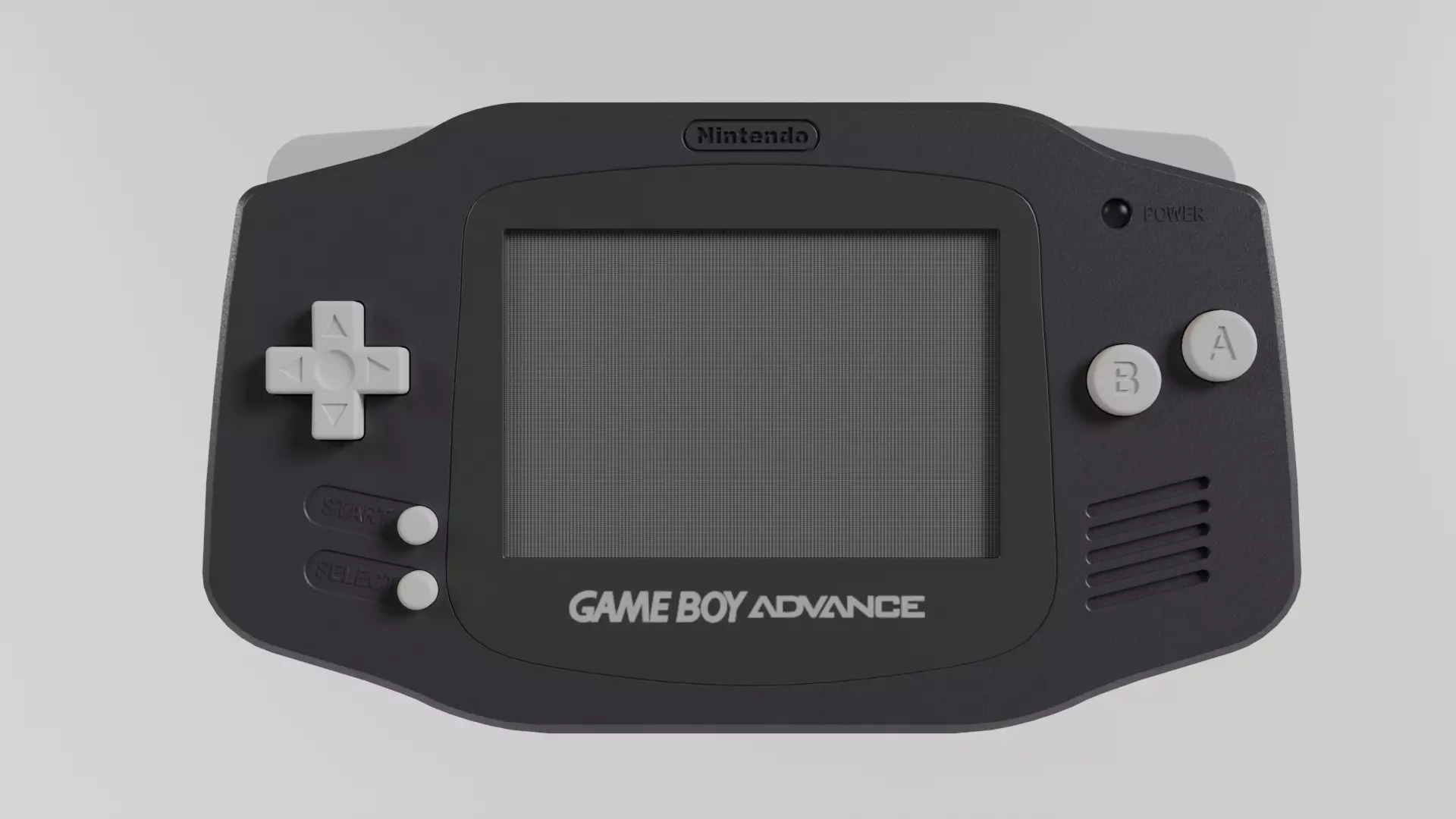 Nintendo Game Boy Advance Black 2001 3D model_0
