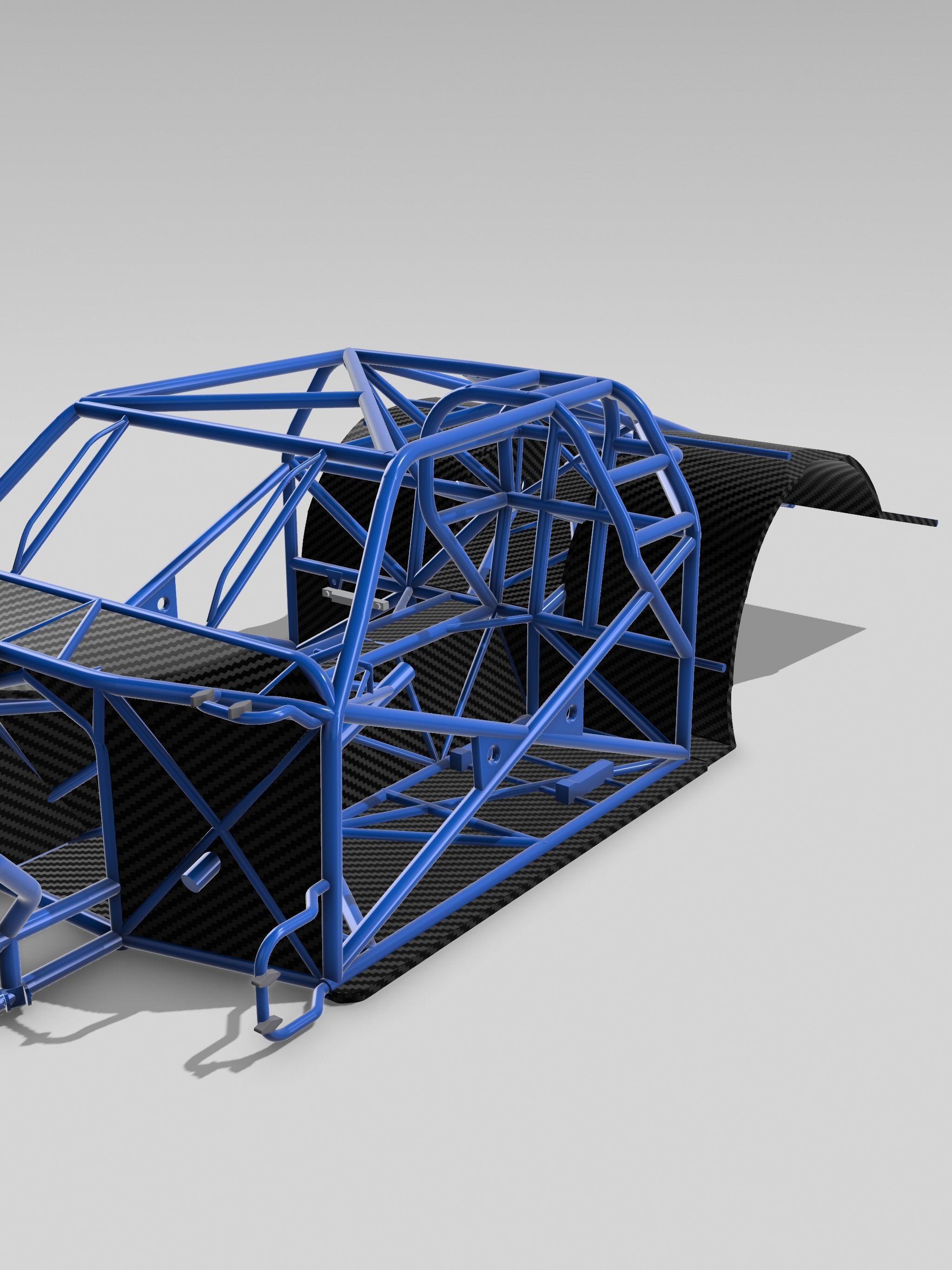 1967 Nova PROMOD tubular Chassis with floors tubs N firewall 3D model ...