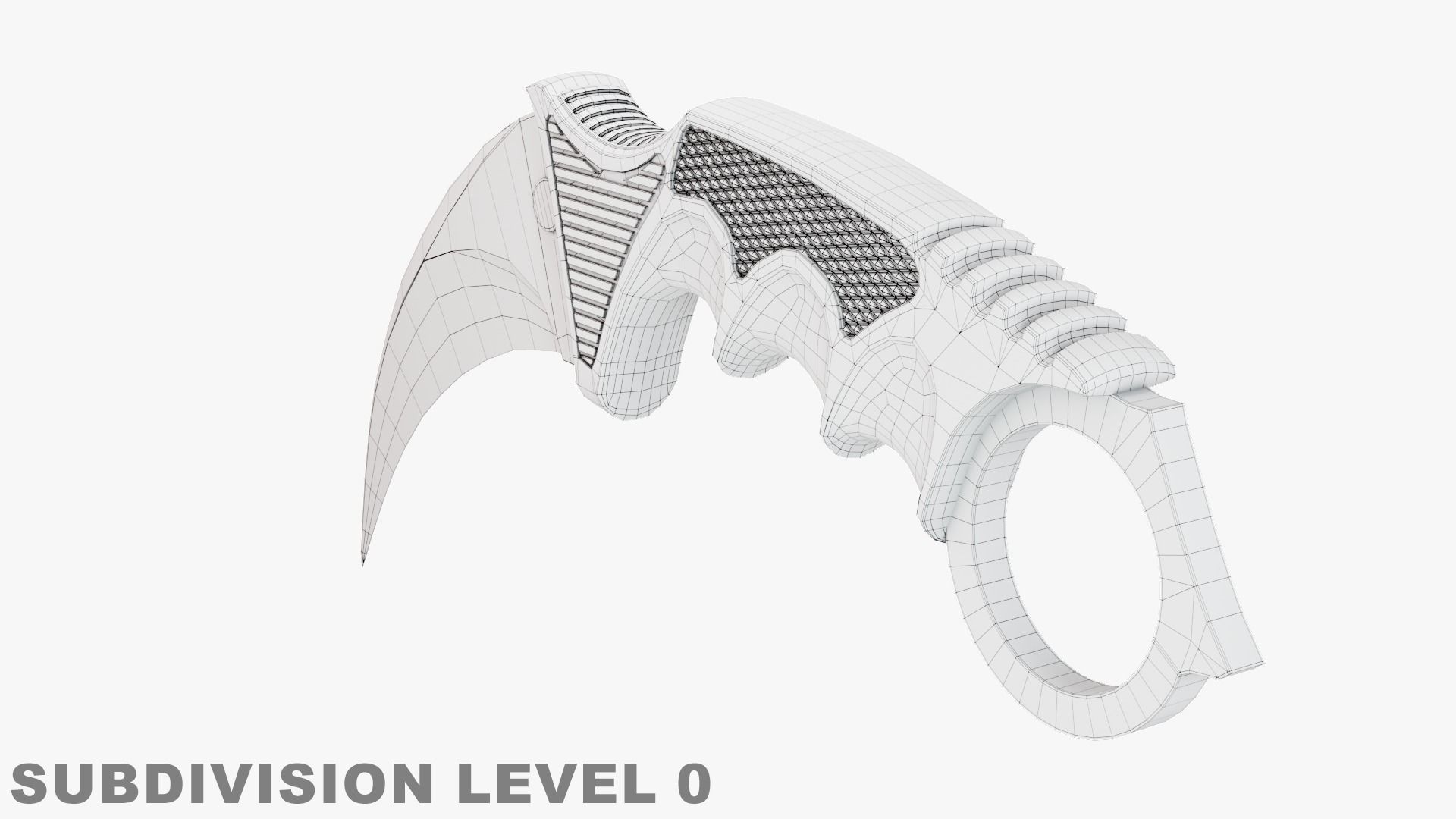 Karambit Knife 3D model_8