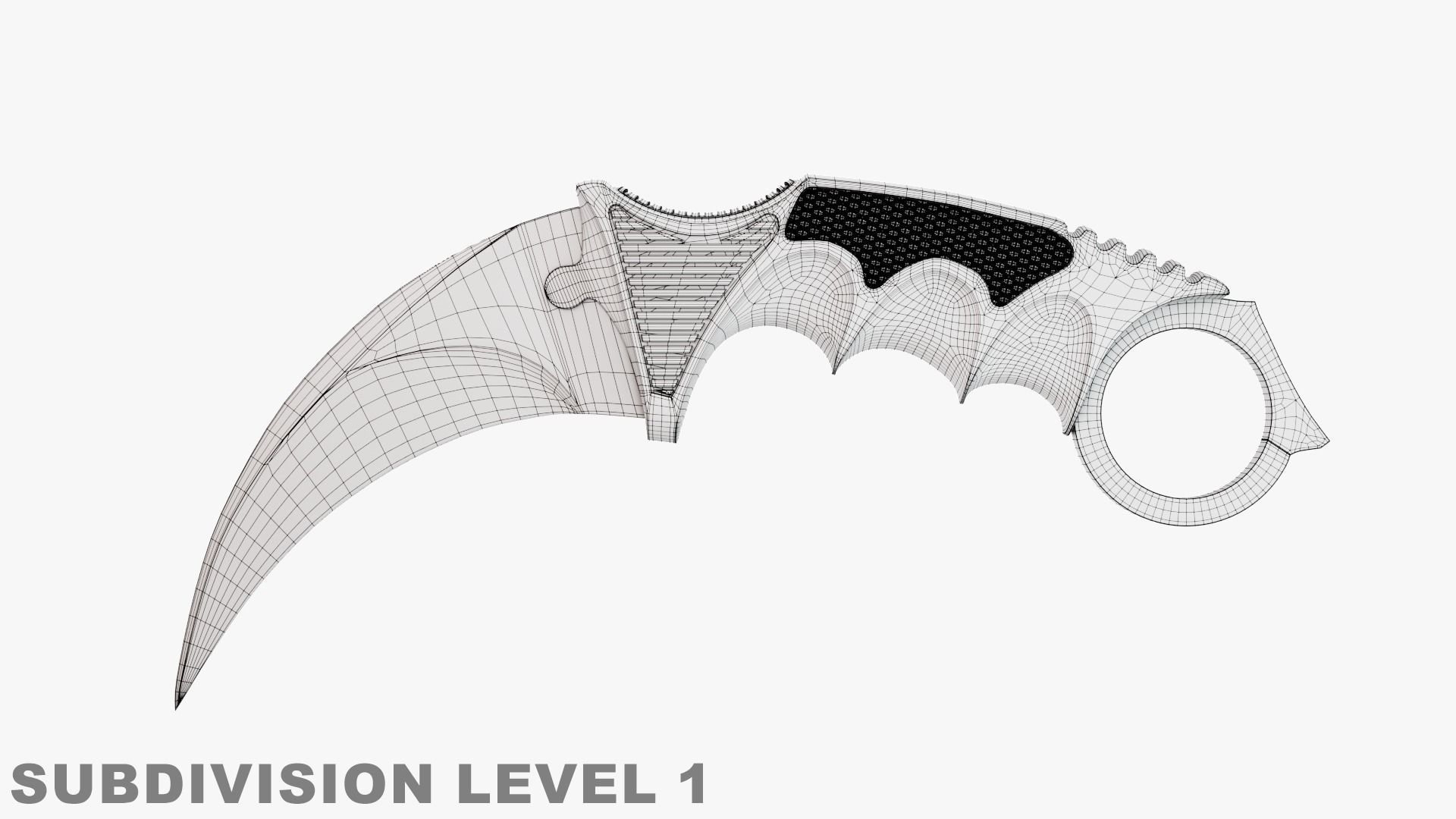 Karambit Knife 3D model_7