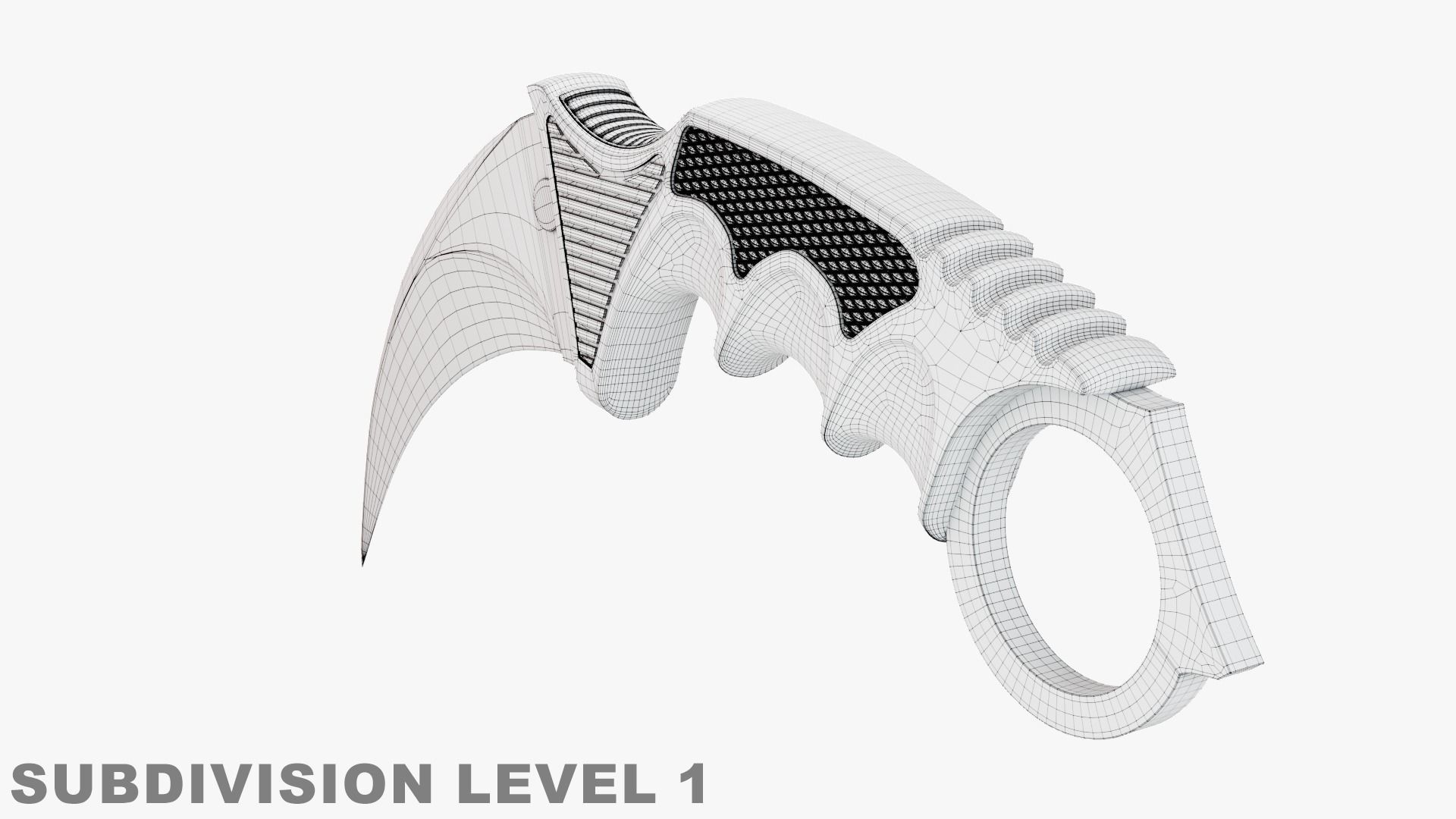 Karambit Knife 3D model_9