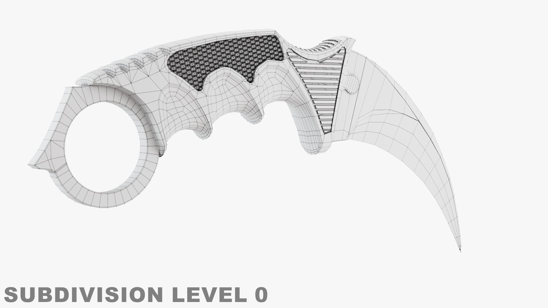 Karambit Knife 3D model_10