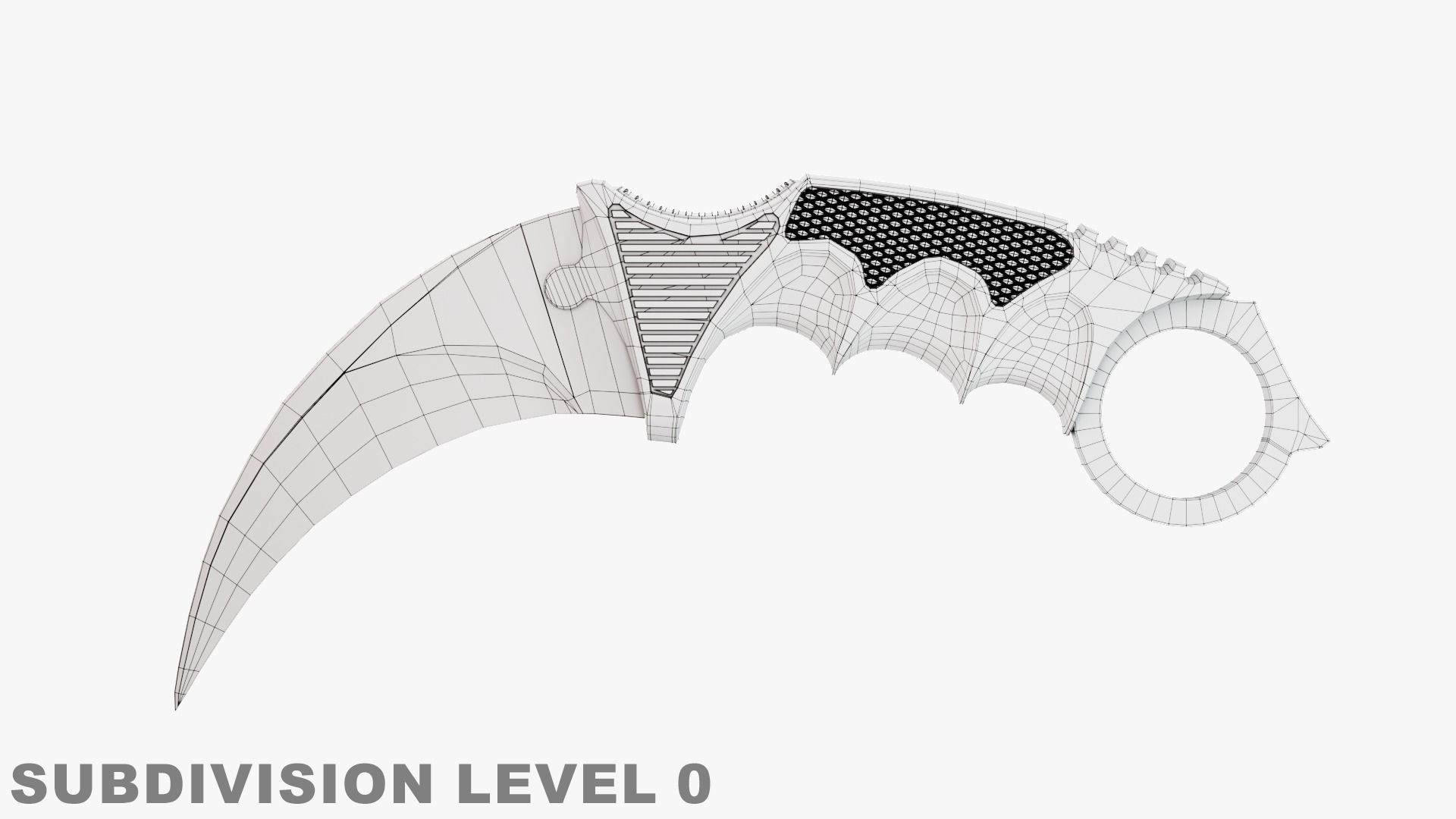 Karambit Knife 3D model_6