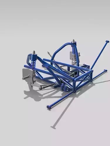 1967 Nova PROMOD Front suspension N steering 3D print model