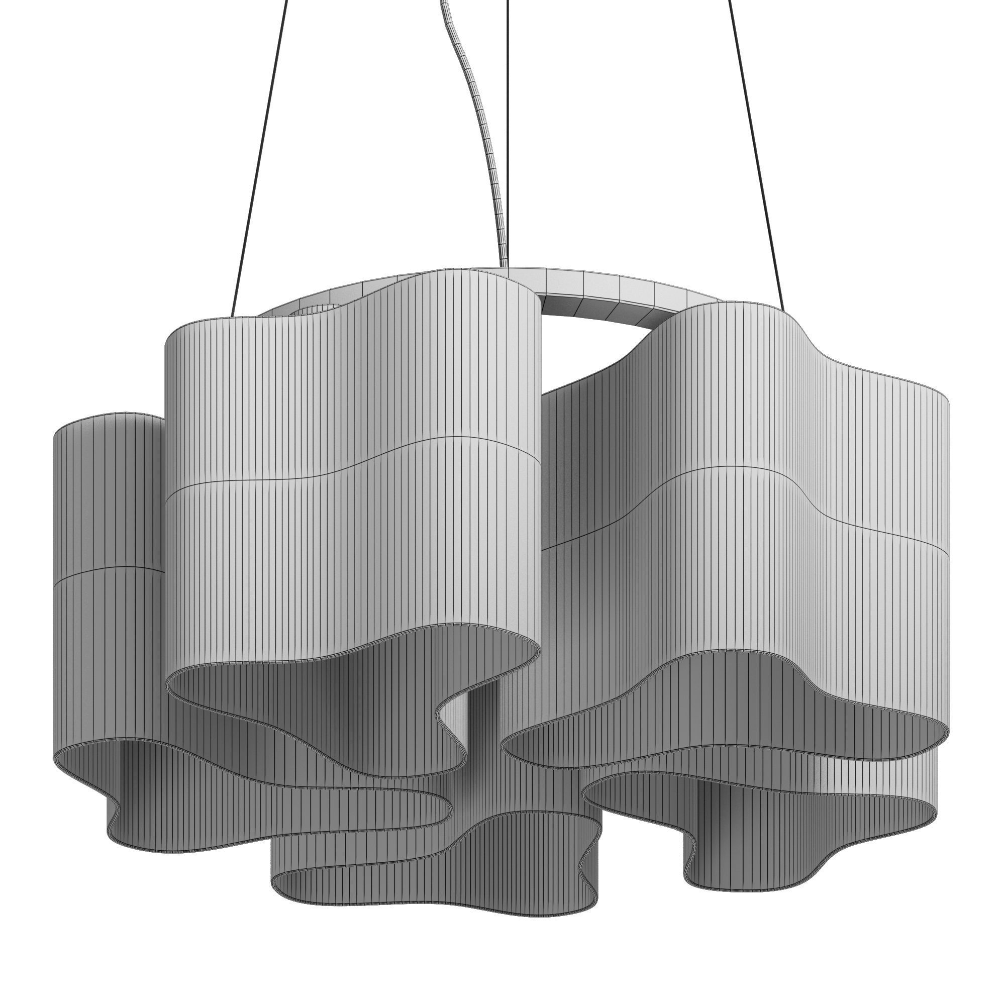 Chandelier ST Luce Onde 2 SL118 503 05 3D model_3