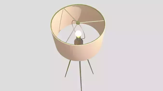 Floor Lamp Low-poly 3D model Floor Lamp Low-poly 3D model
