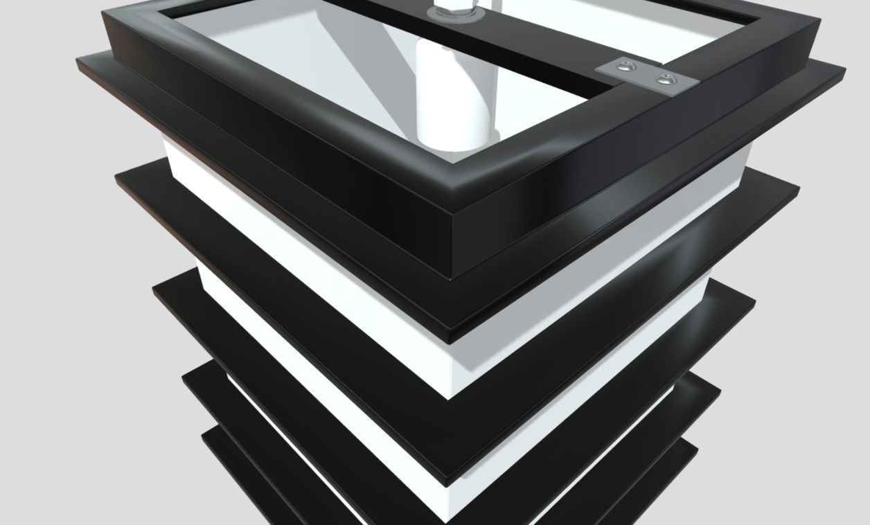 Hanging Lamp Low-poly 3D model_6