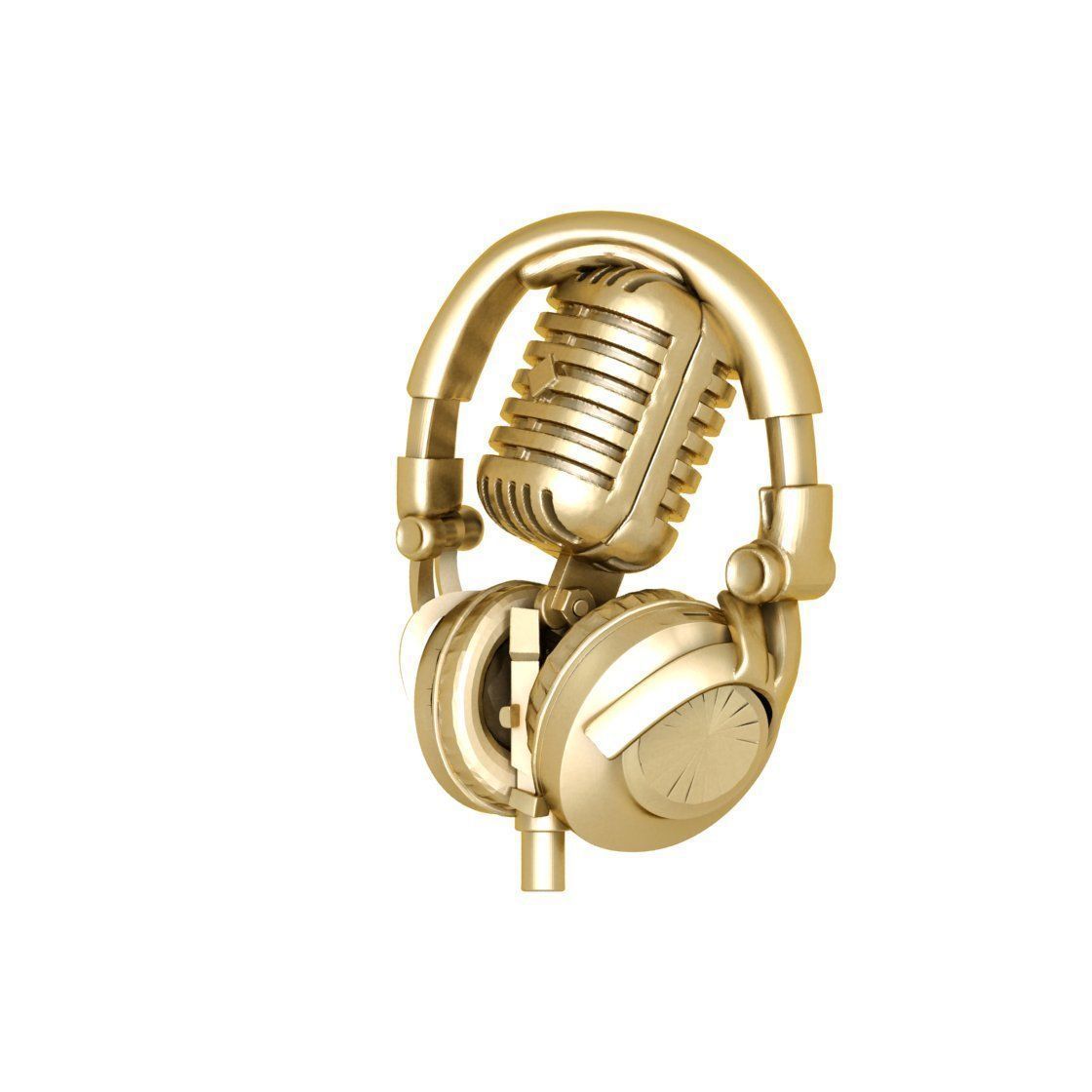 Headphone pendent 3D print model_1