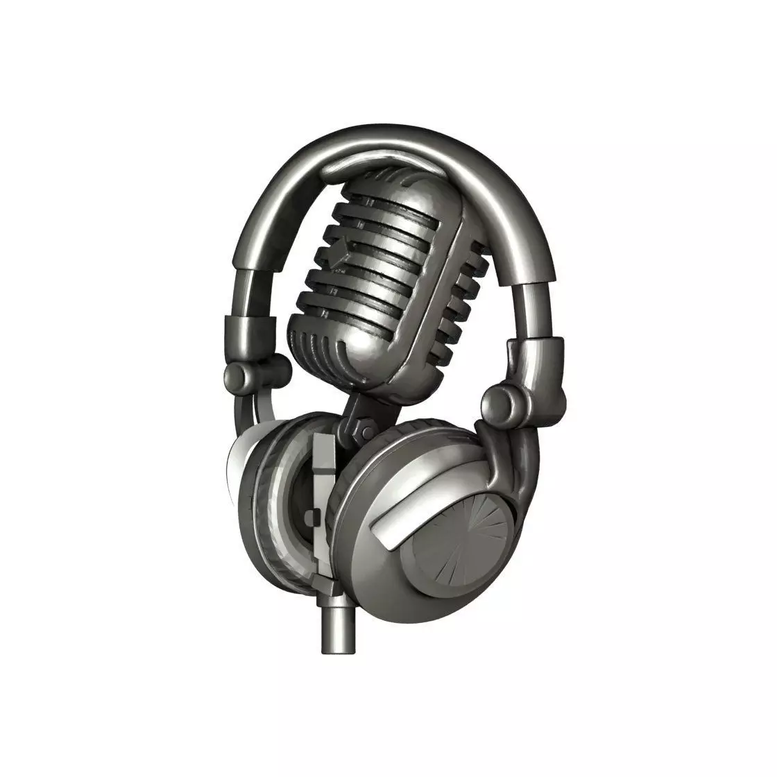 Headphone pendent 3D print model_0