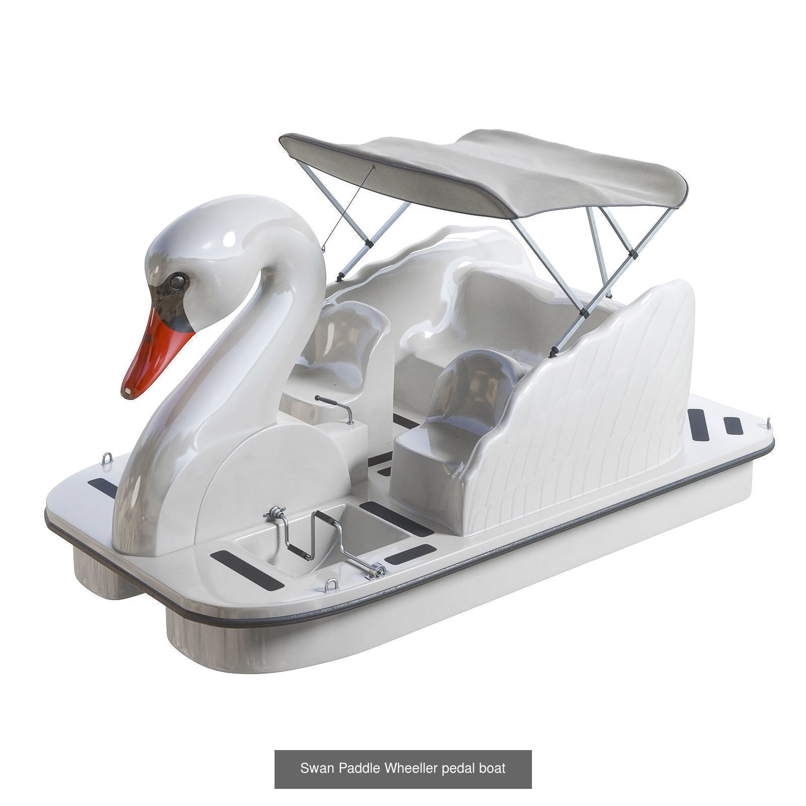 Swam and Duck Paddle Wheeller pedal boats 3D Model Collection_1
