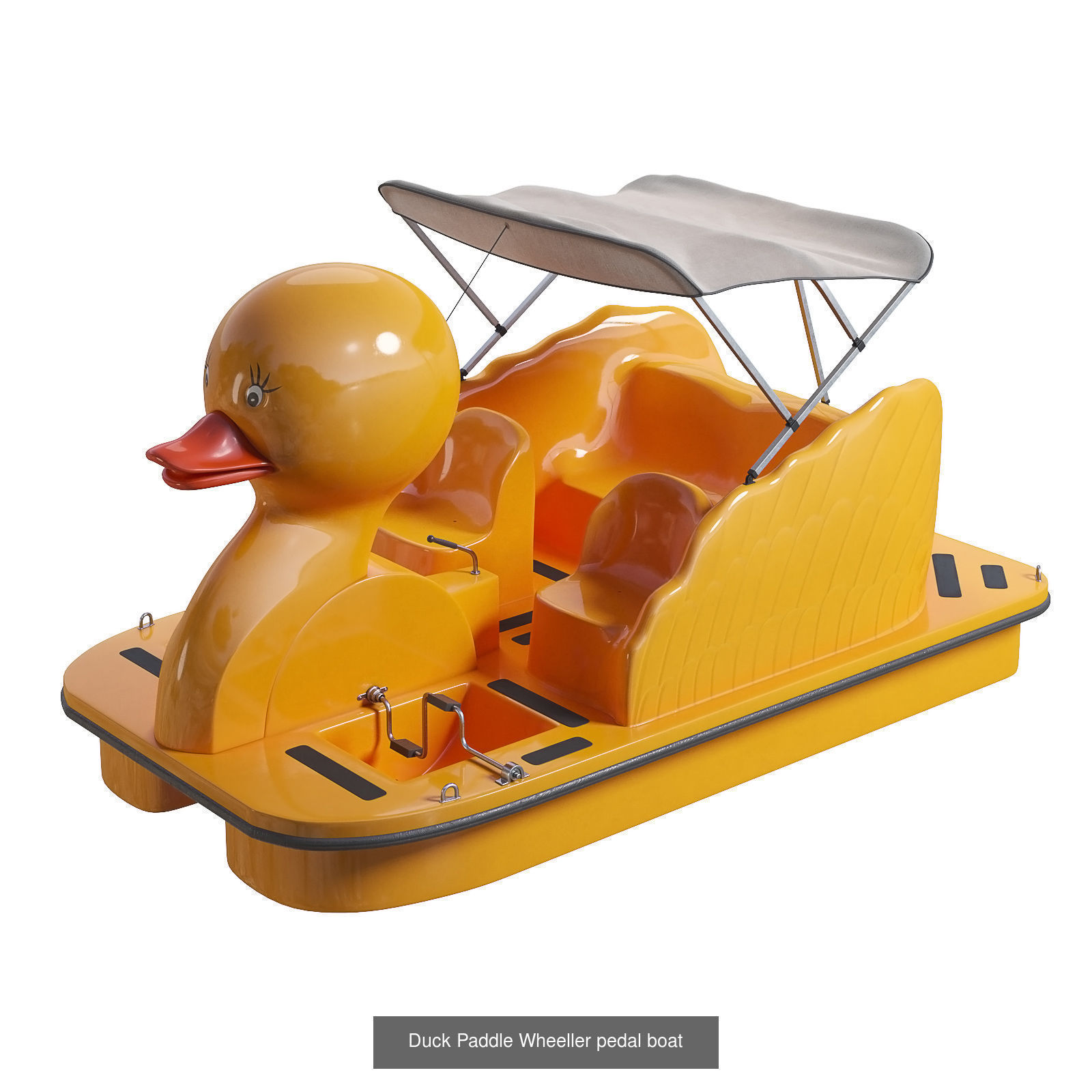 Swam and Duck Paddle Wheeller pedal boats 3D Model Collection_2