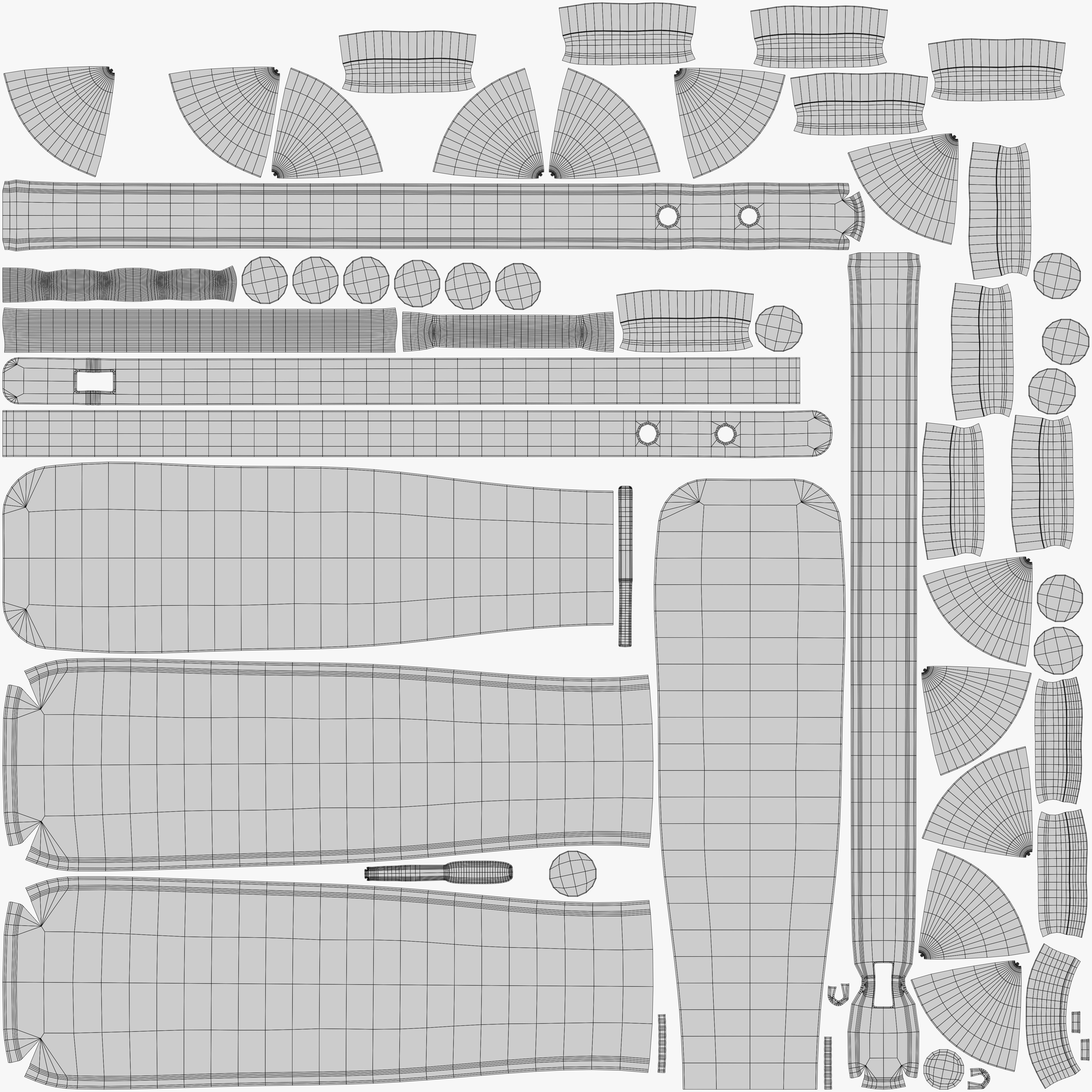 Spiked Collar Low-poly 3D model_4