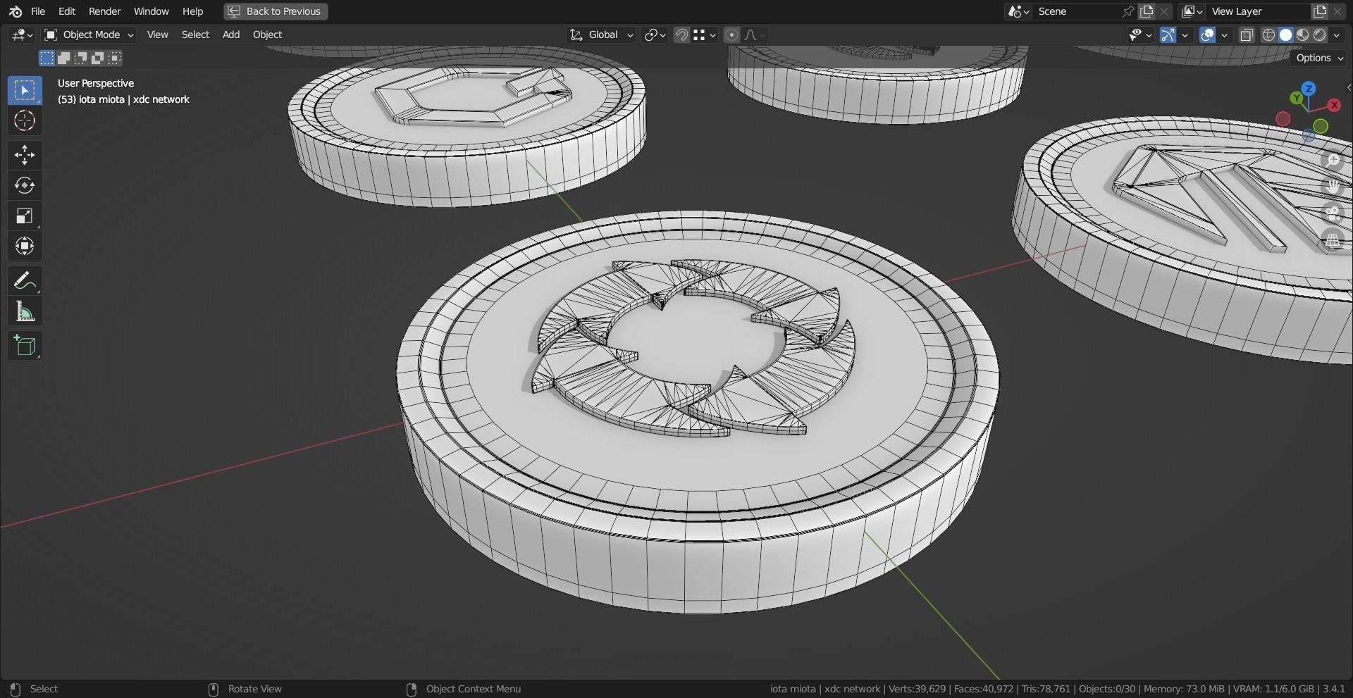 15 Base Crypto Coins vol4 Low-poly 3D model_4