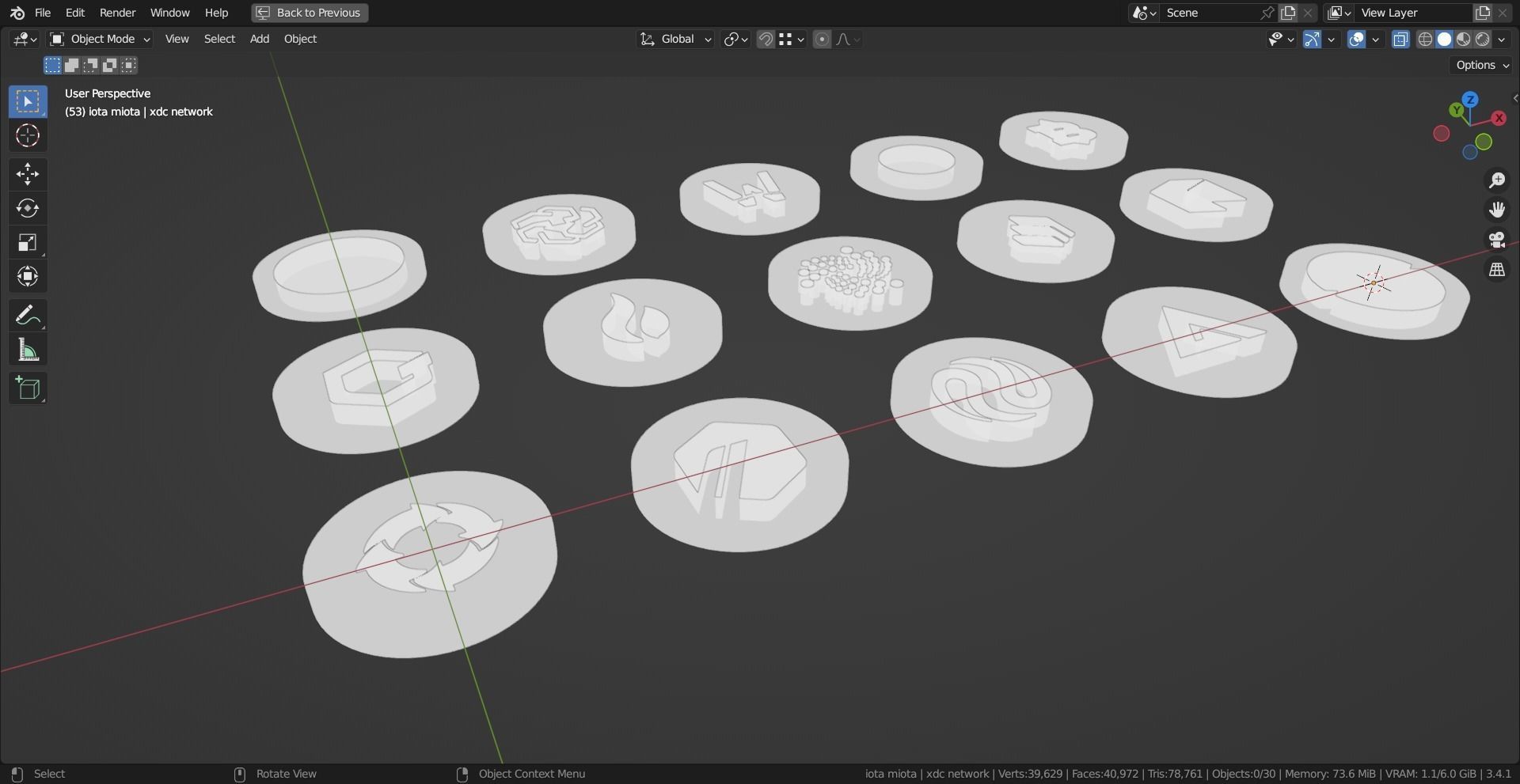 15 Base Crypto Coins vol4 Low-poly 3D model_2