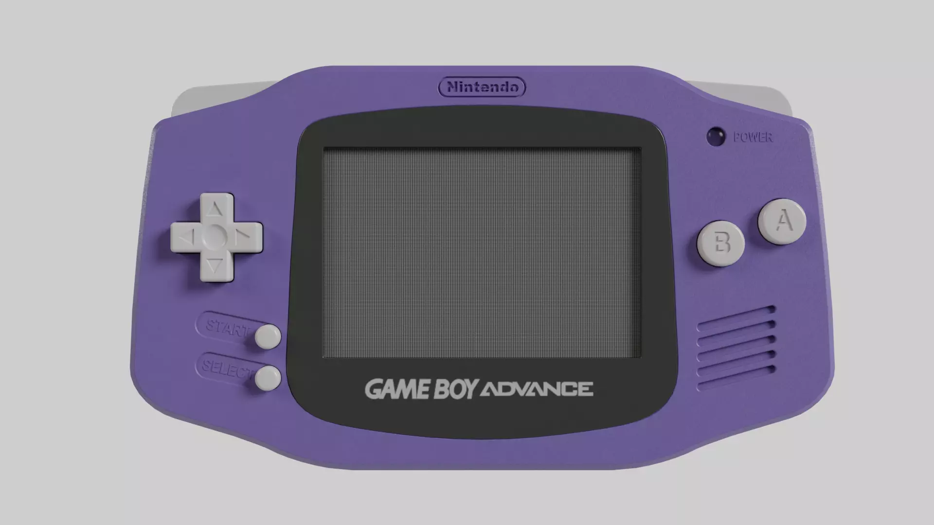 Nintendo Game Boy Advance Indigo 2001 3D model_0