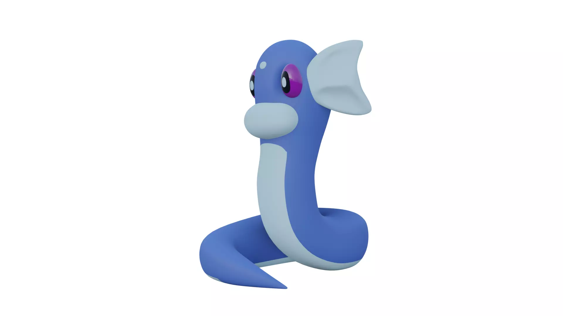 Dratini Pokemon Mini ready to print FDM and SLA 3D print model_0