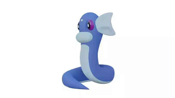 Dratini Pokemon Mini ready to print FDM and SLA 3D print model