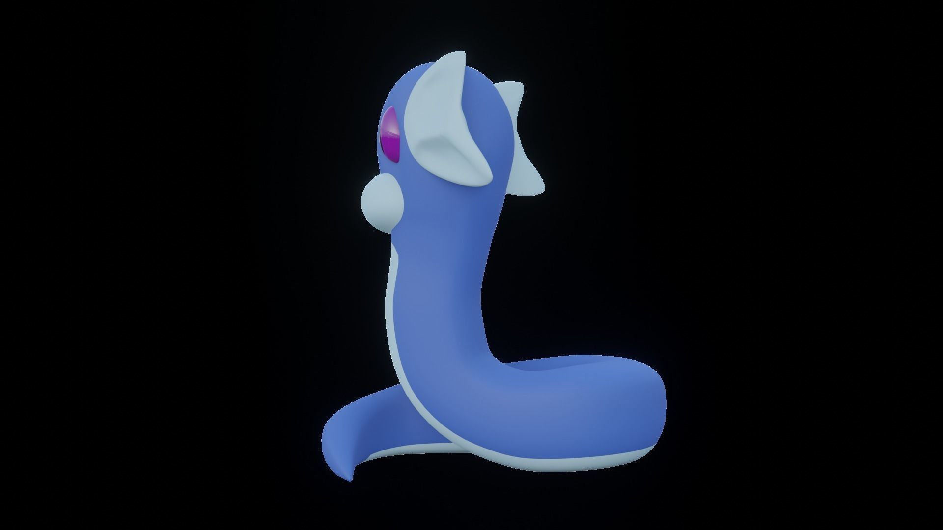 Dratini Pokemon Mini ready to print FDM and SLA 3D print model_4
