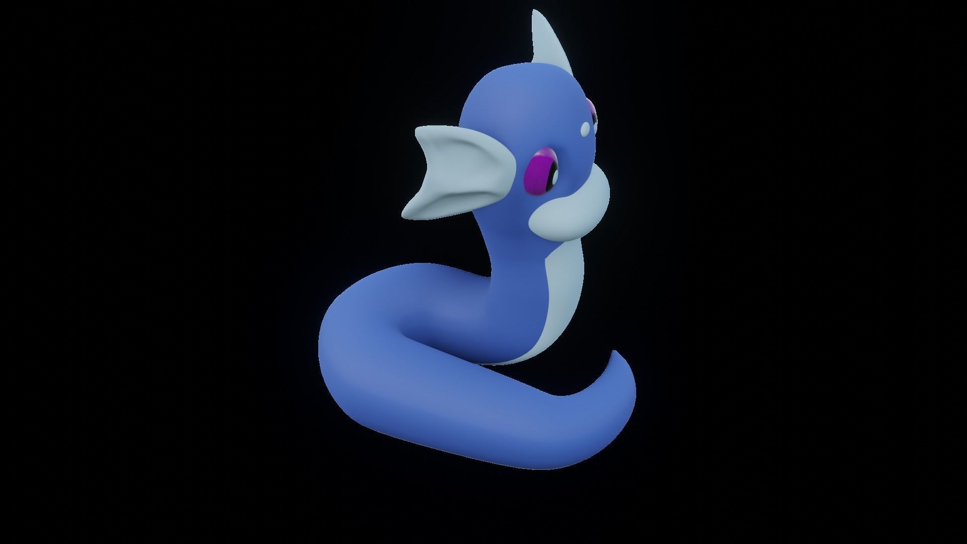 Dratini Pokemon Mini ready to print FDM and SLA 3D print model_1