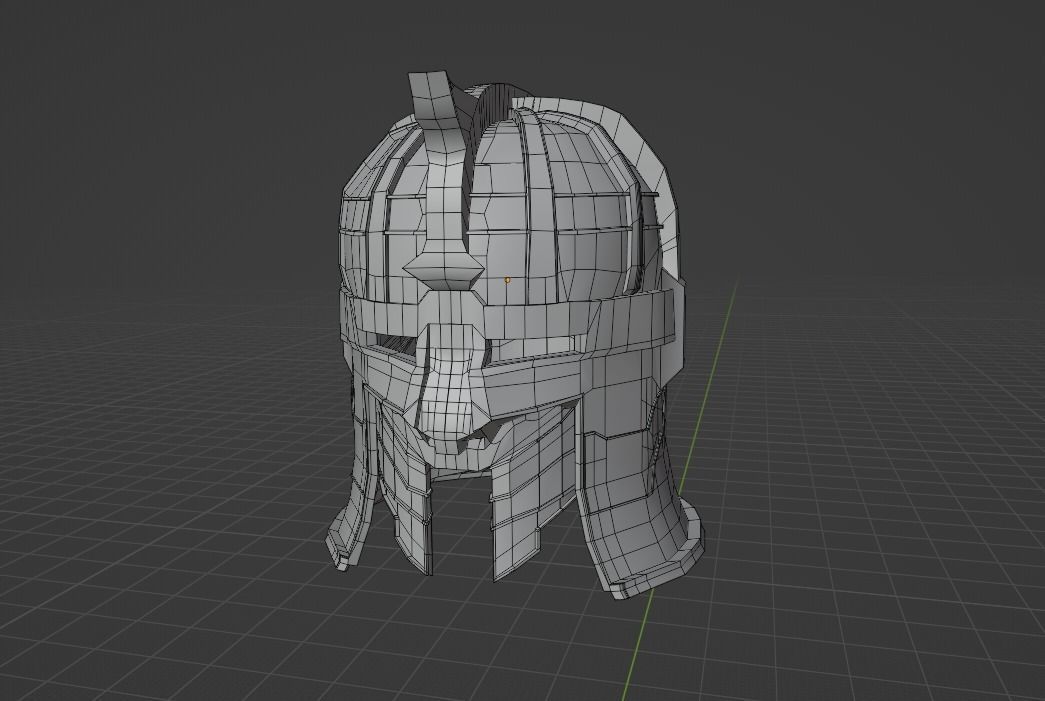3D Printable Dwarven Helmet STL OBJ FBX and blend file  3D model_1