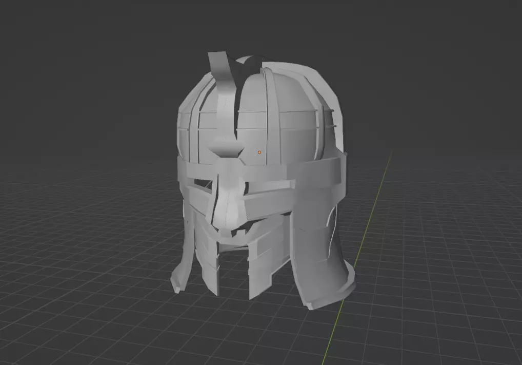 3D Printable Dwarven Helmet STL OBJ FBX and blend file  3D model_0